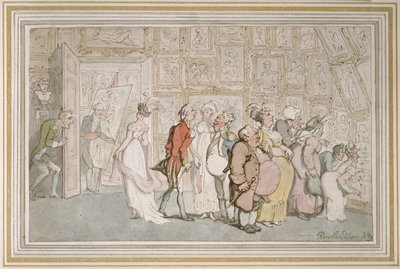 La Antesala del Pintor de Retratos, 1809 de Thomas Rowlandson